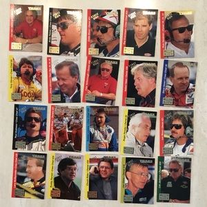 Traks First Run Cards 1995 Behind The Scenes Race Cars NASCAR Lot Of 20 Card
